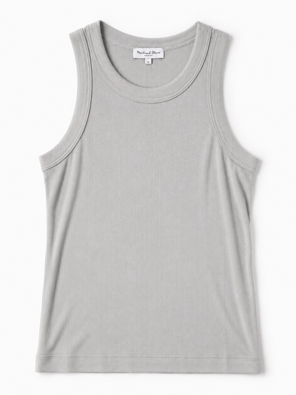 NWT Michael Stars Nola Ultra Rib Boatneck Tank Stucco Beige M